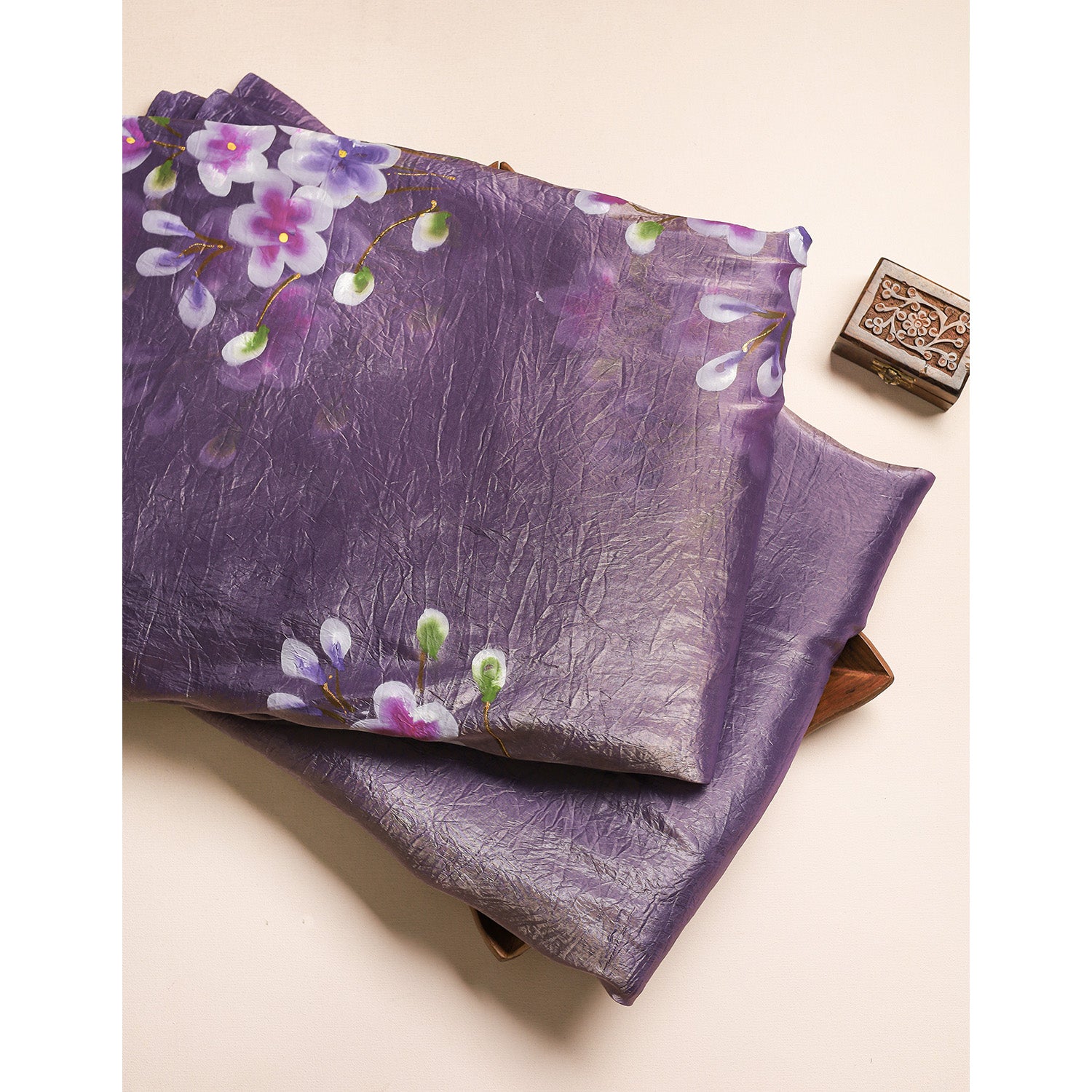 SILK BRUSH PAINTED FABRIC