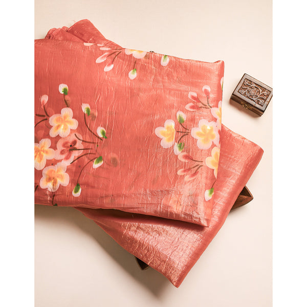 SILK BRUSH PAINTED FABRIC