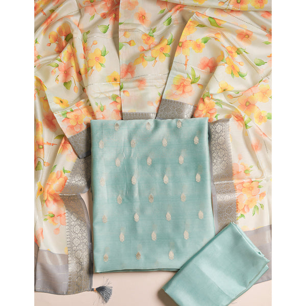 ZAVYA - PURE BANARASI SILK SUIT SET