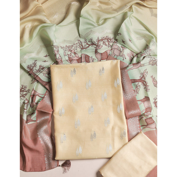 ZAVYA - PURE BANARASI SILK SUIT SET