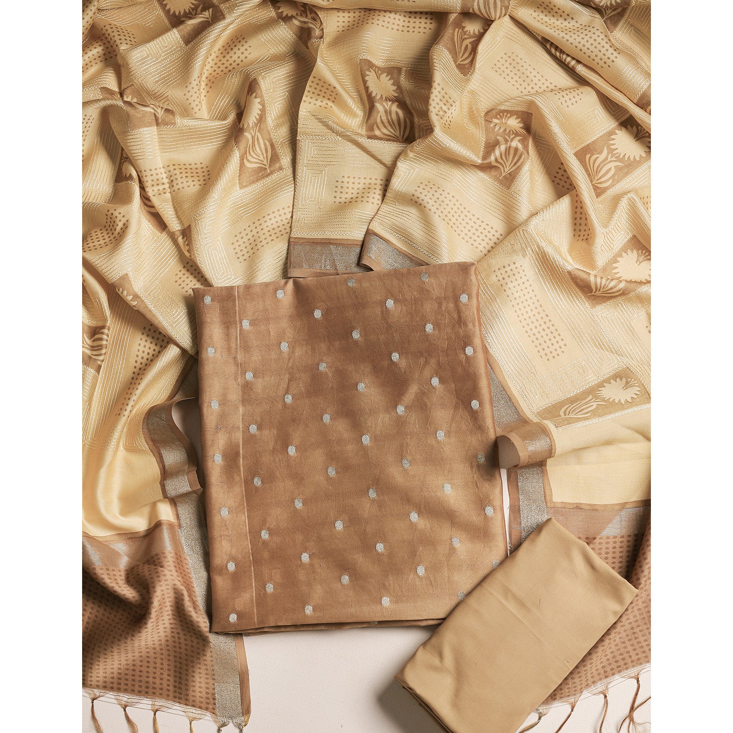 ZAVYA - PURE BANARASI SILK SUIT SET