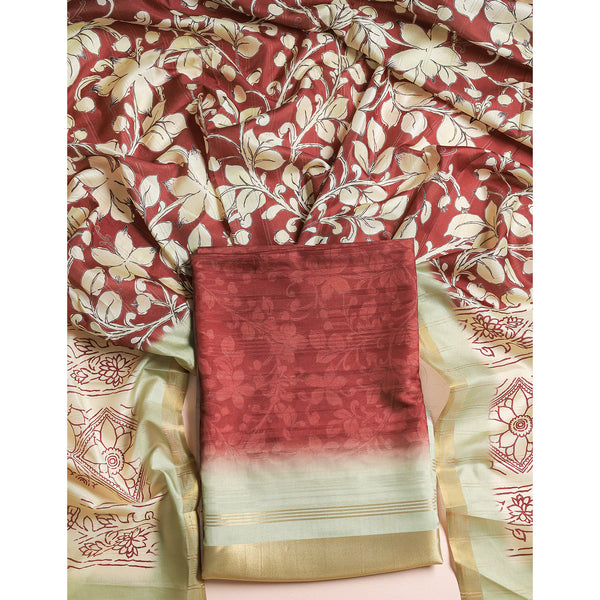 SEMI TUSSAR 2 PIECE SUIT SET