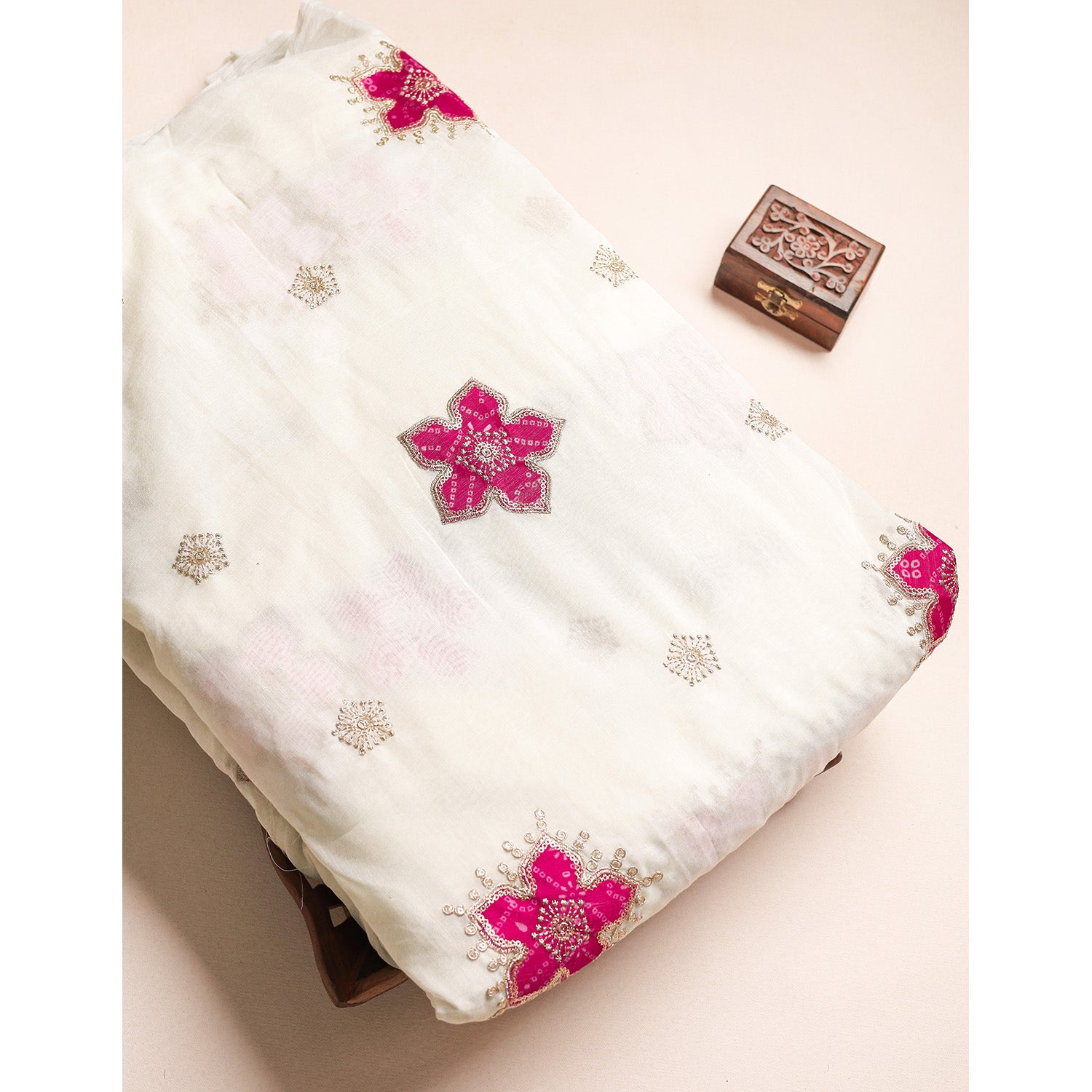 CHINON BANDHANI EMBROIDERED FABRIC