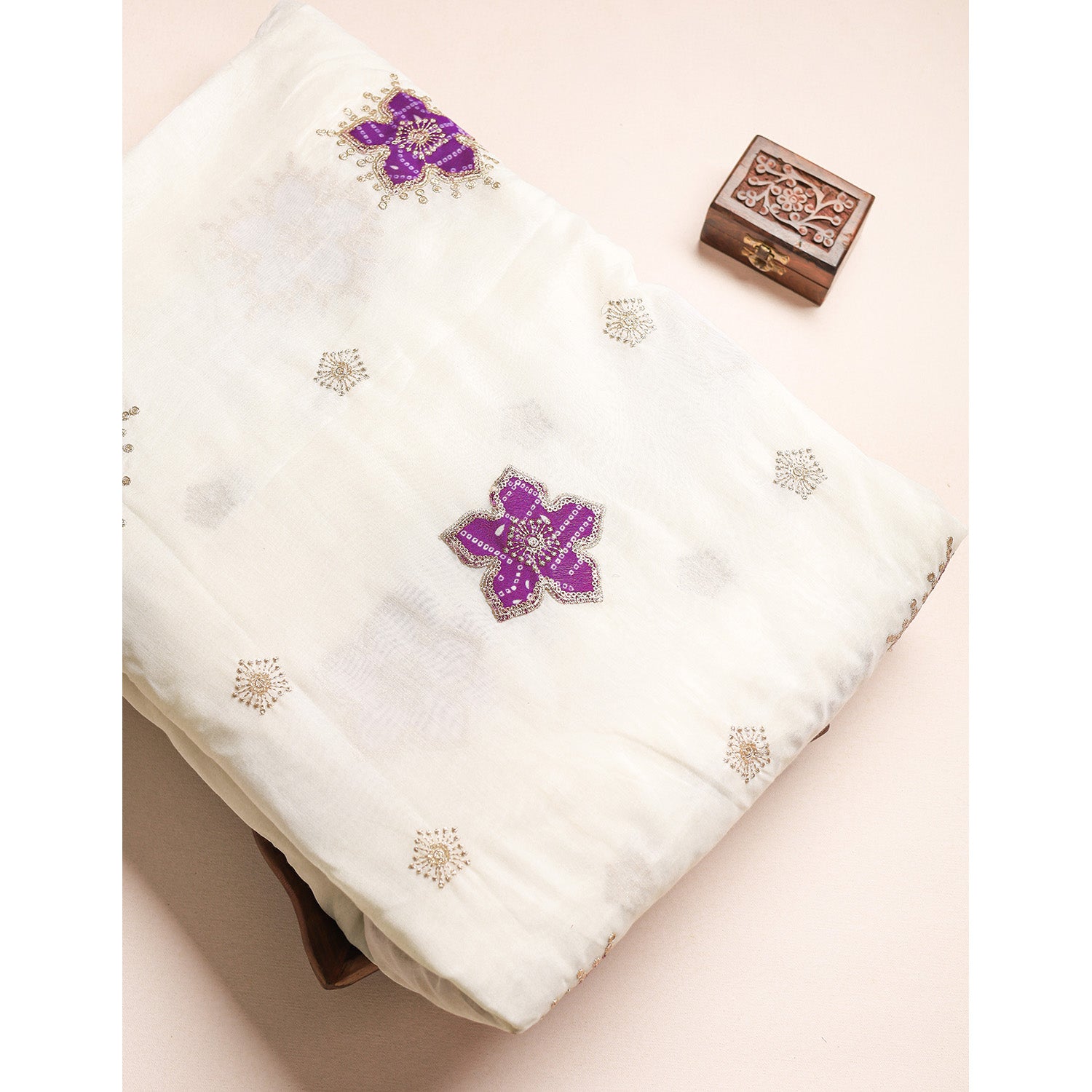 CHINON BANDHANI EMBROIDERED FABRIC