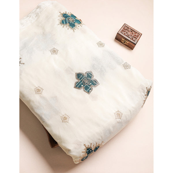 CHINON BANDHANI EMBROIDERED FABRIC