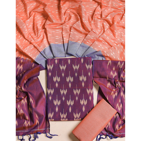 PURE COTTON MERCERIZED IKAT SUIT SET