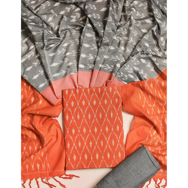 PURE COTTON MERCERIZED IKAT SUIT SET