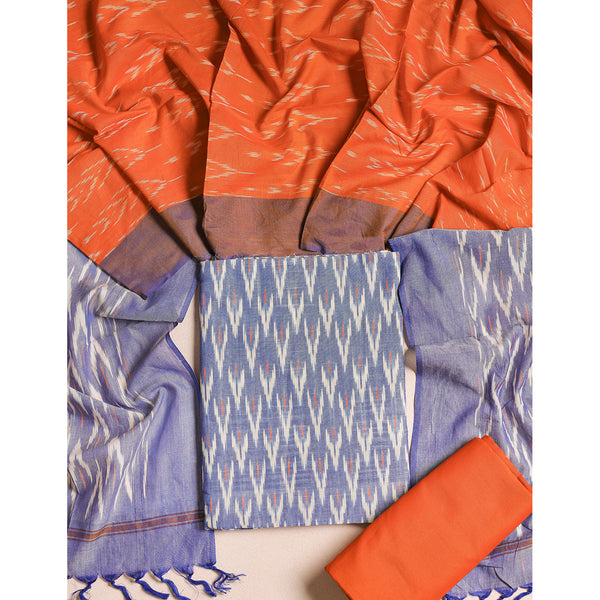 PURE COTTON MERCERIZED IKAT SUIT SET