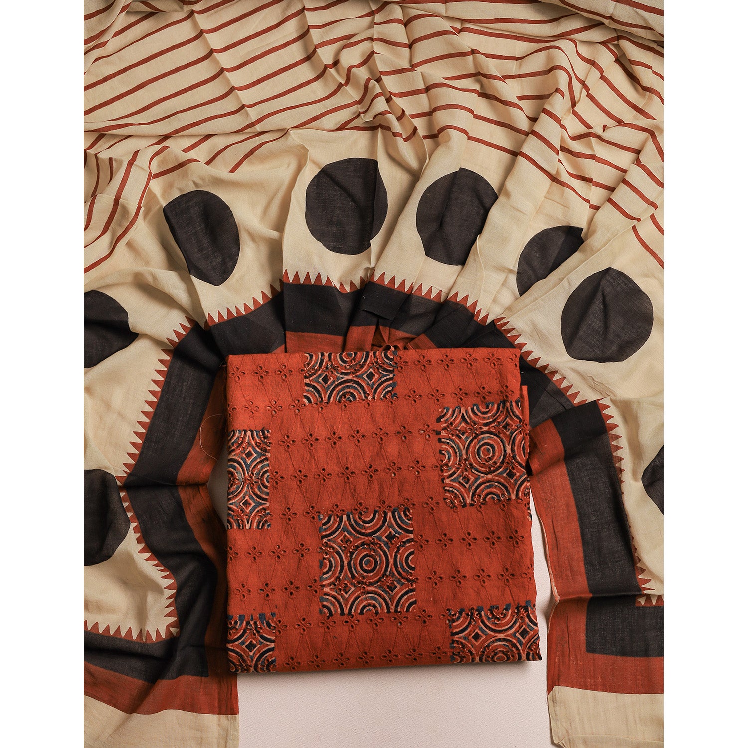 COTTON AJRAKH HAKOBA 2 PIECE SET