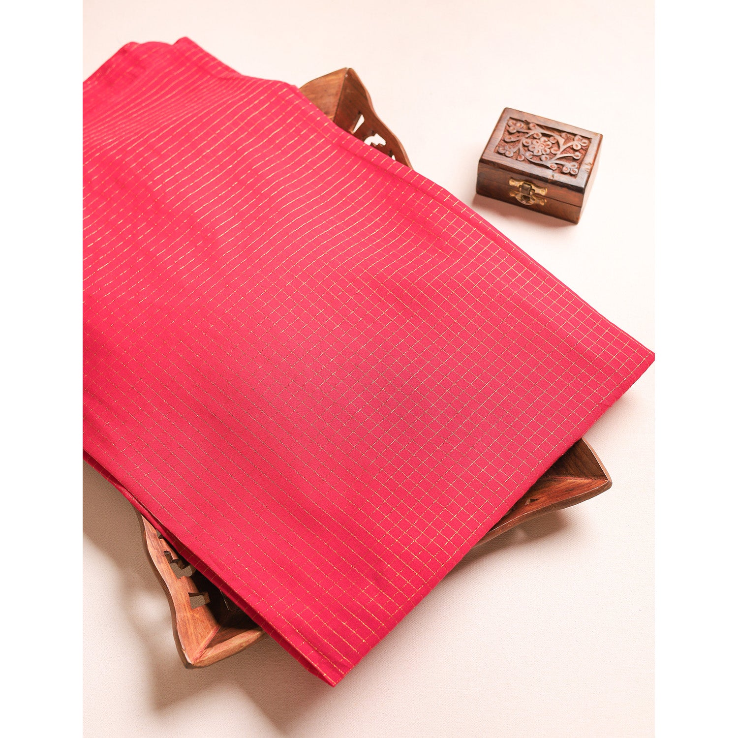 COTTON HANDLOOM LUREX FABRIC