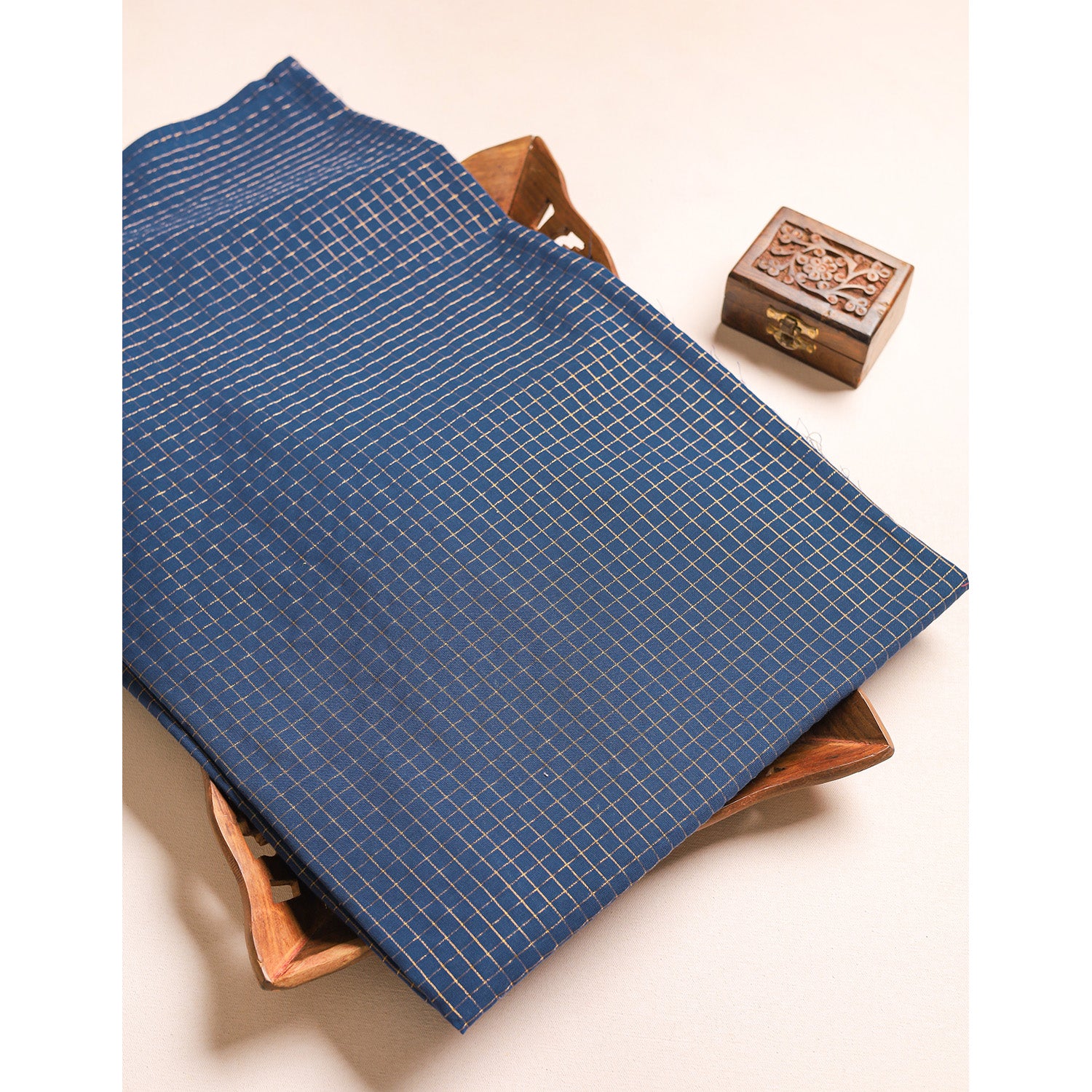 COTTON HANDLOOM LUREX FABRIC