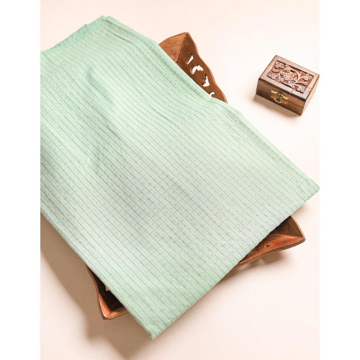 COTTON HANDLOOM LUREX FABRIC