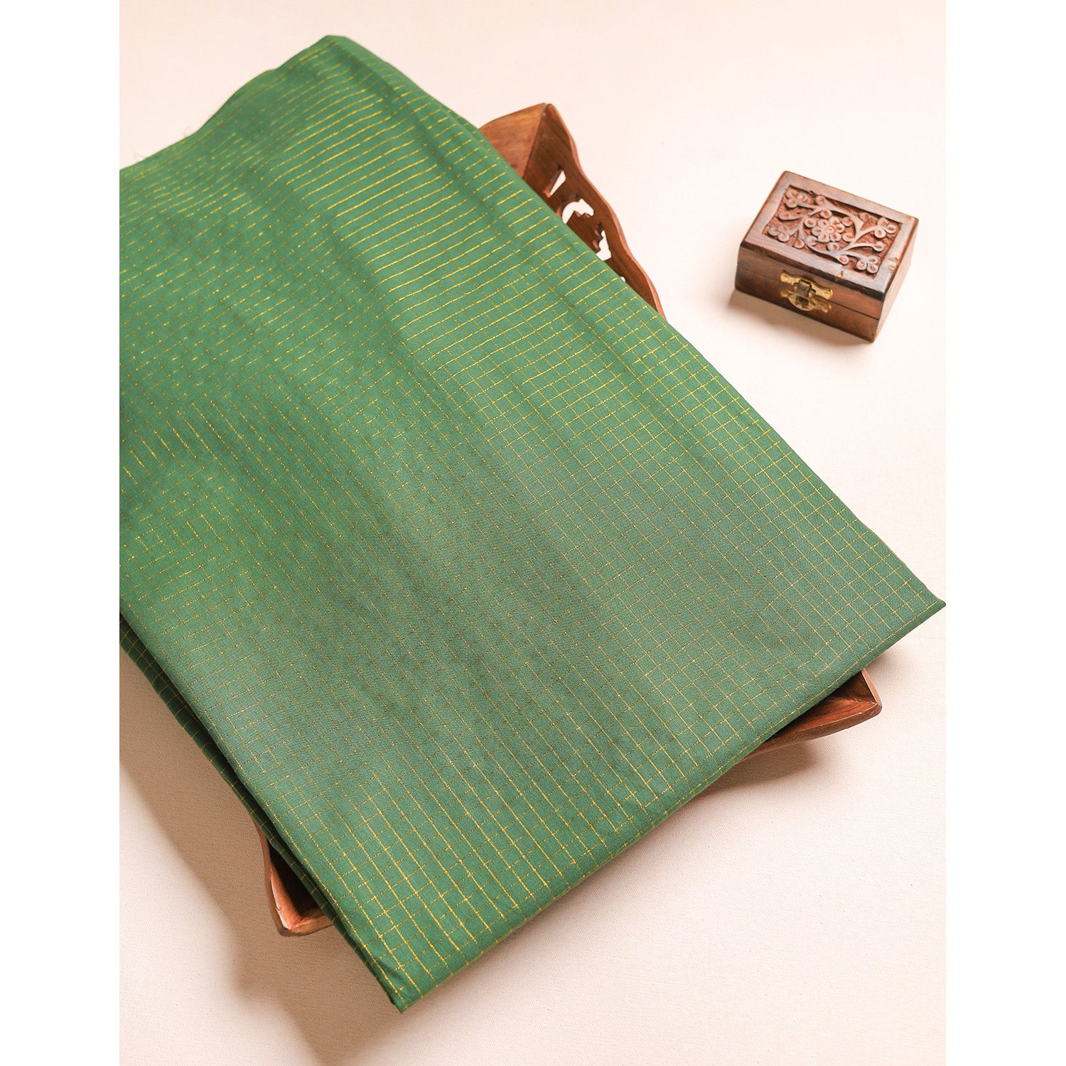 COTTON HANDLOOM LUREX FABRIC