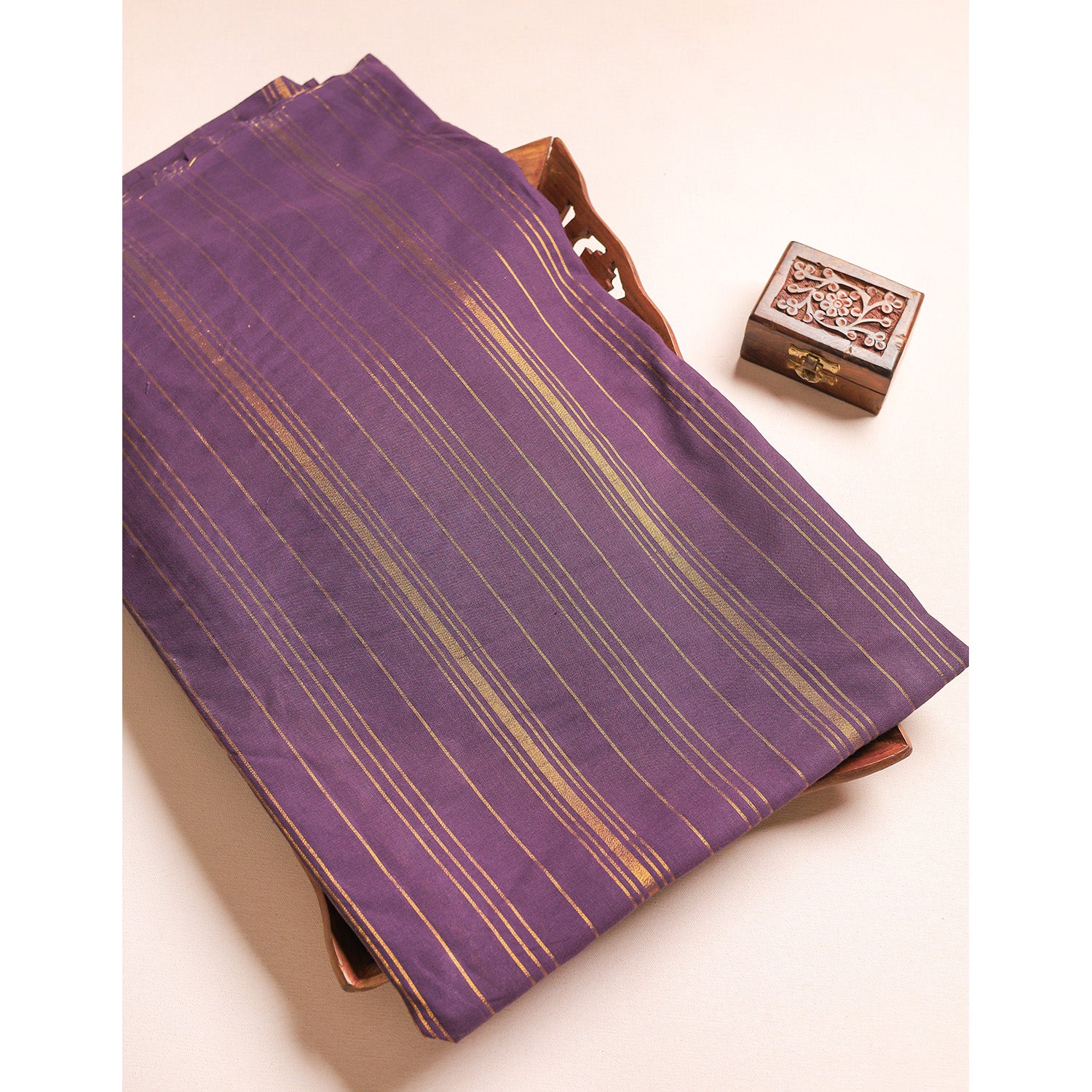 COTTON HANDLOOM LUREX FABRIC