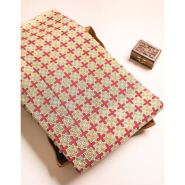 COTTON HANDBLOCK KALAMKARI PRINTED FABRIC