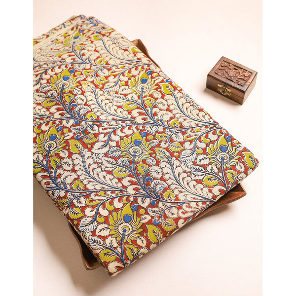 COTTON HANDBLOCK KALAMKARI PRINTED FABRIC