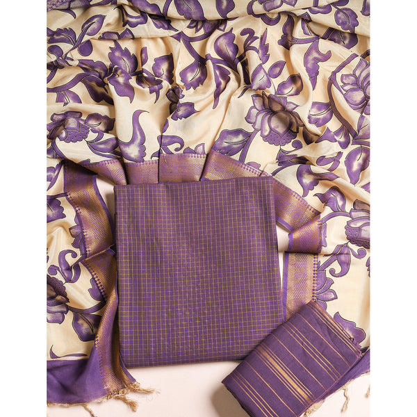 COTTON WOVEN LUREX SUIT SET