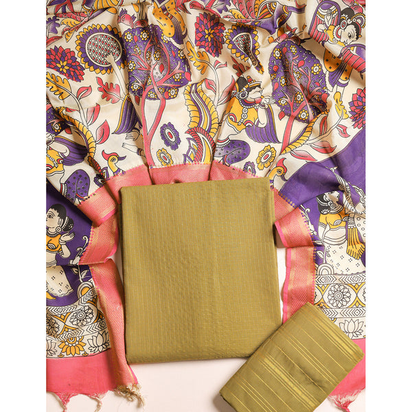 COTTON WOVEN LUREX SUIT SET