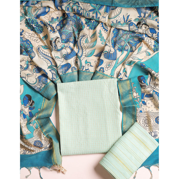 COTTON WOVEN LUREX SUIT SET