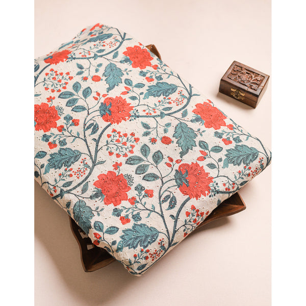 PURE COTTON SCHIFFLI HAKOBA FABRIC