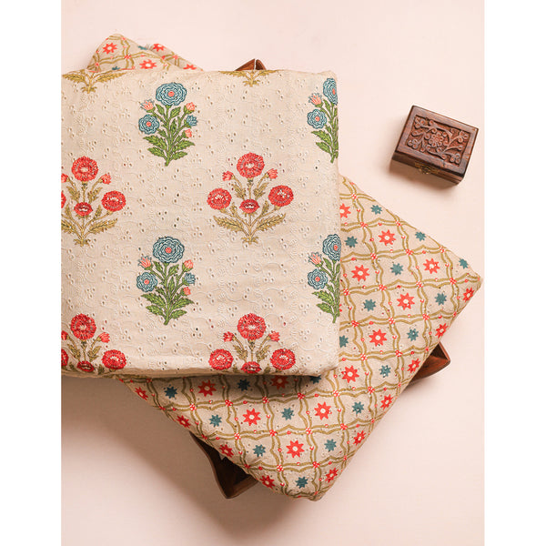 PURE COTTON SCHIFFLI HAKOBA FABRICS