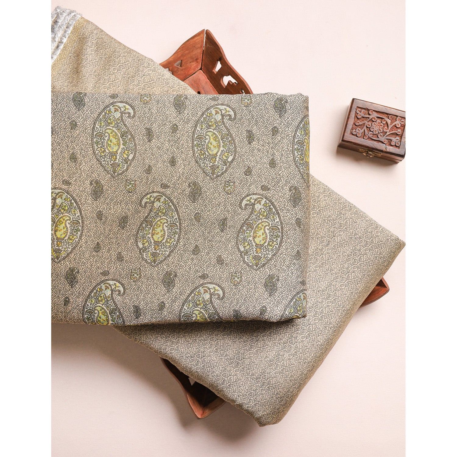 GULBAHAAR - PURE MOGRA CHANDERI SILK MIX & MATCH