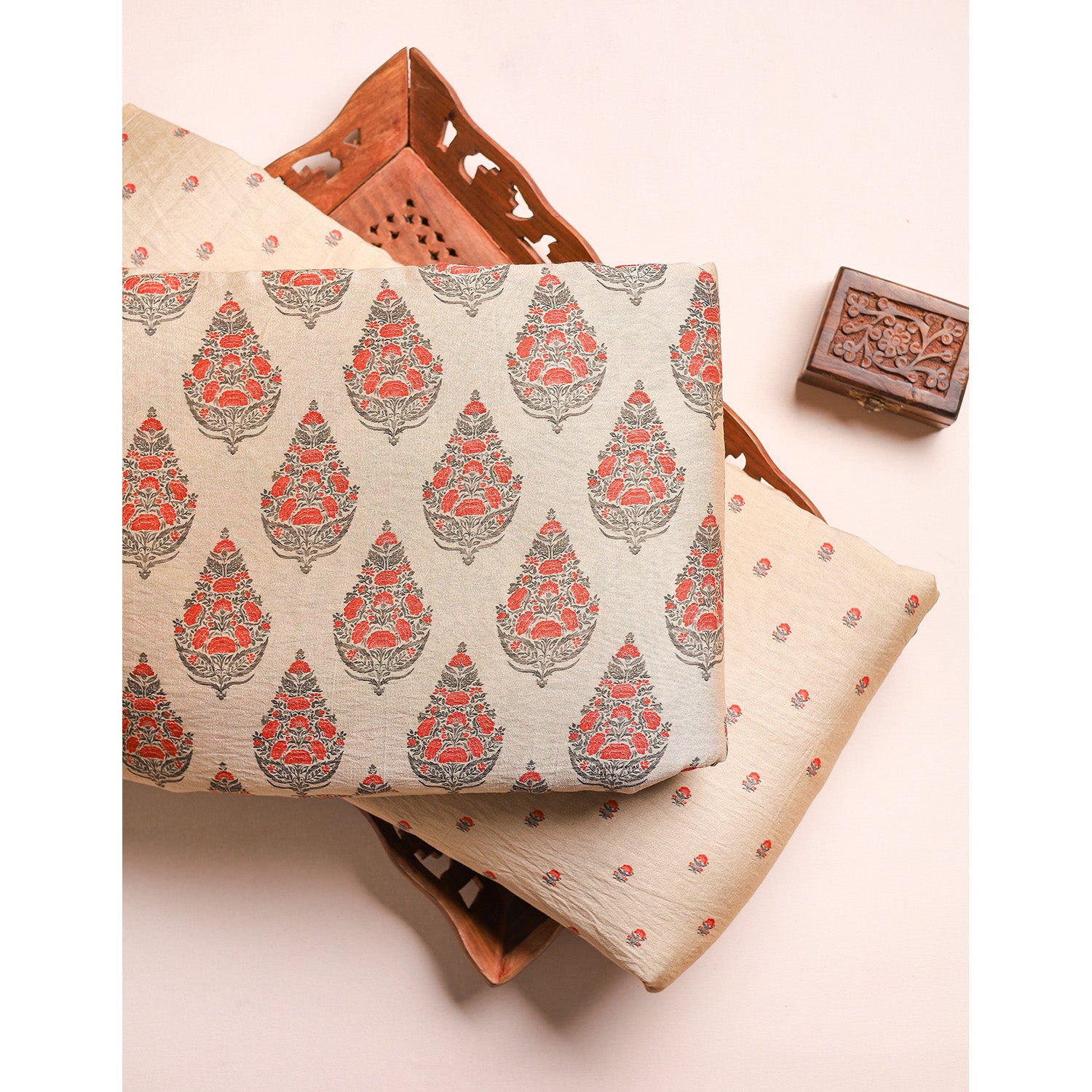 GULBAHAAR - PURE MOGRA CHANDERI SILK MIX & MATCH