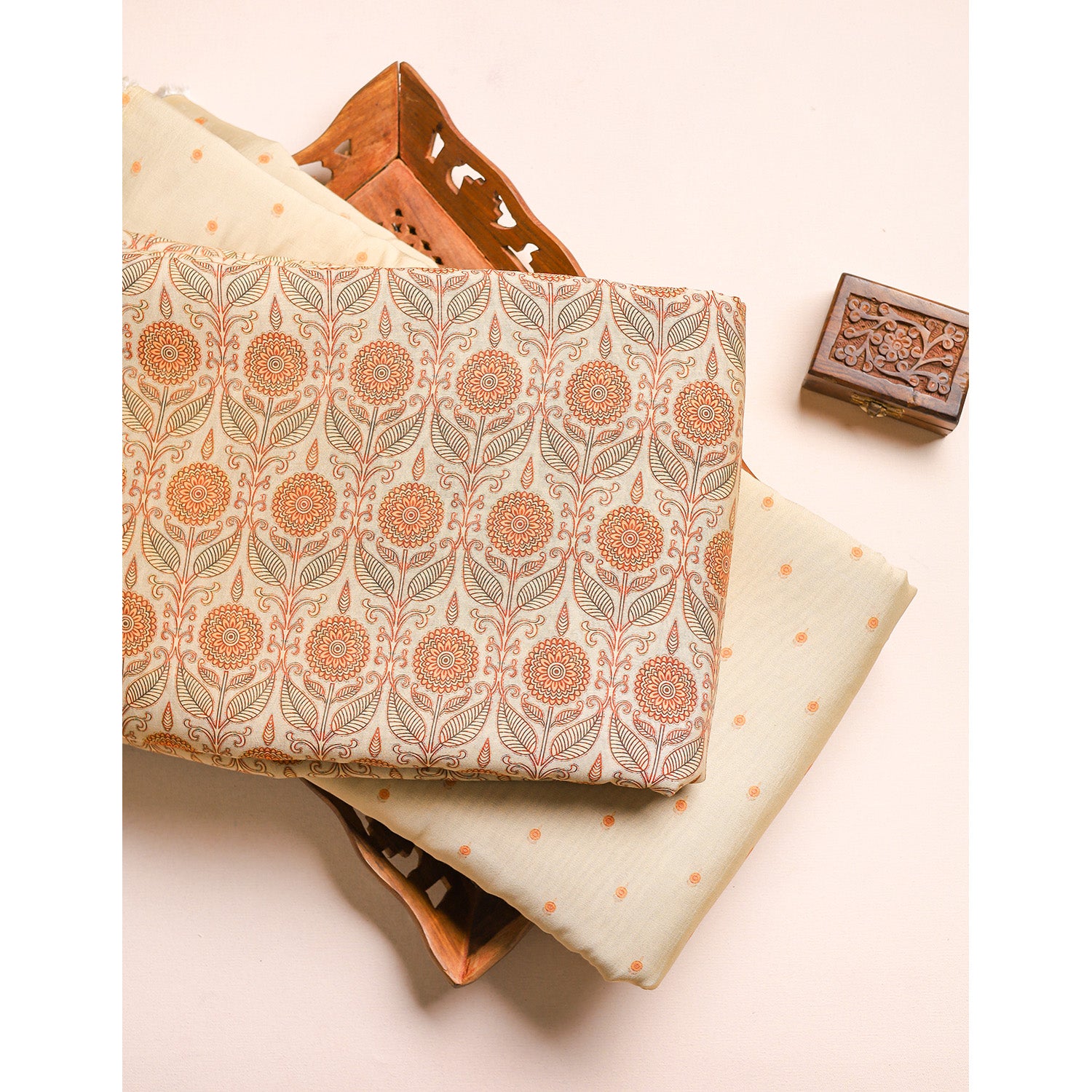 GULBAHAAR - PURE MOGRA CHANDERI SILK MIX & MATCH