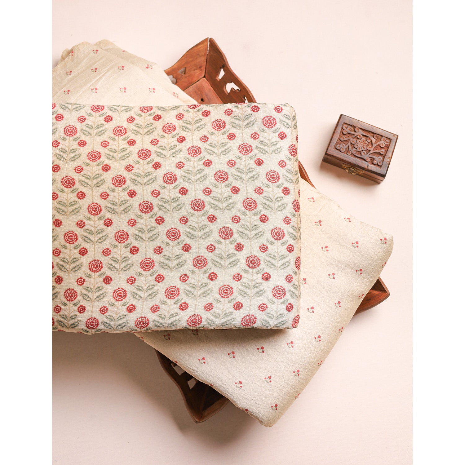 GULBAHAAR - PURE MOGRA CHANDERI SILK MIX & MATCH