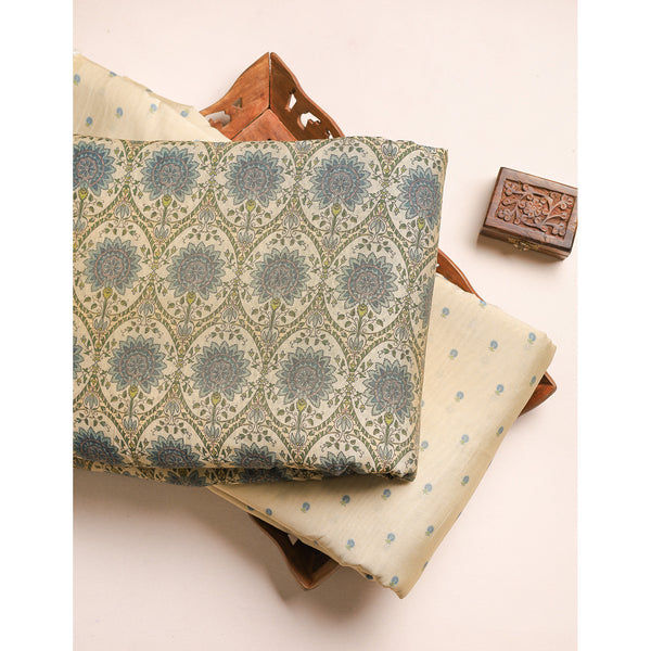 GULBAHAAR - PURE MOGRA CHANDERI SILK MIX & MATCH