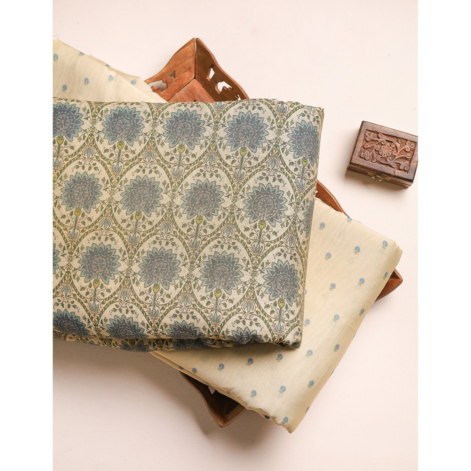 GULBAHAAR - PURE MOGRA CHANDERI SILK MIX & MATCH