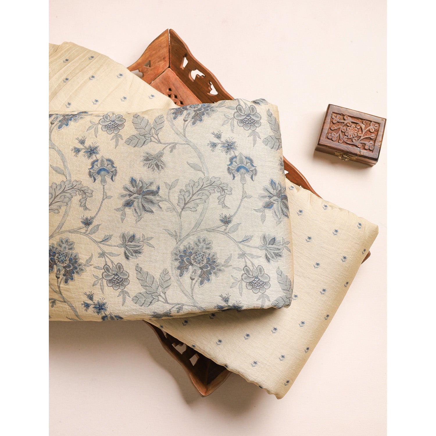 GULBAHAAR - PURE MOGRA CHANDERI SILK FABRICS