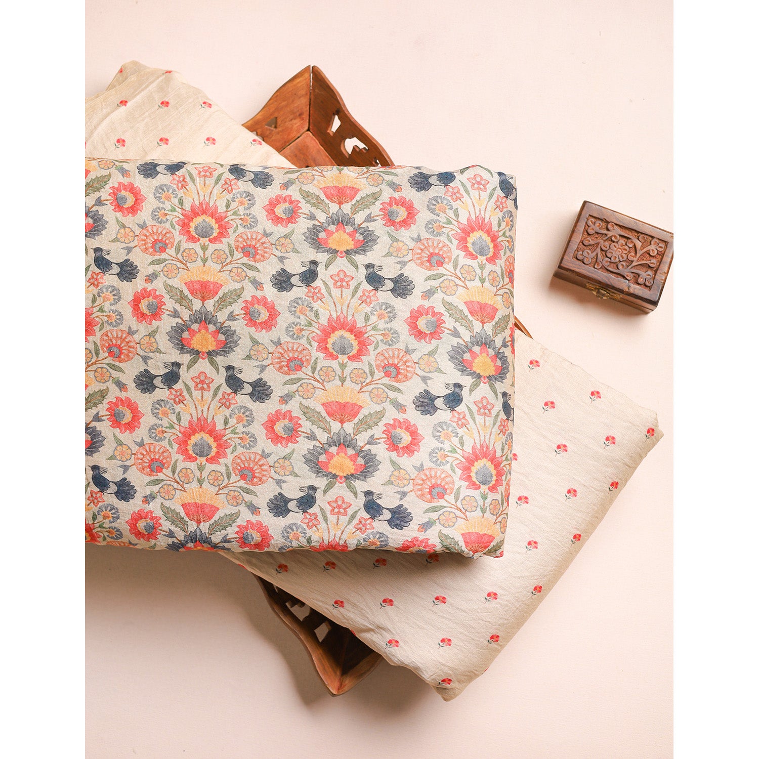 GULBAHAAR - PURE MOGRA CHANDERI SILK MIX & MATCH