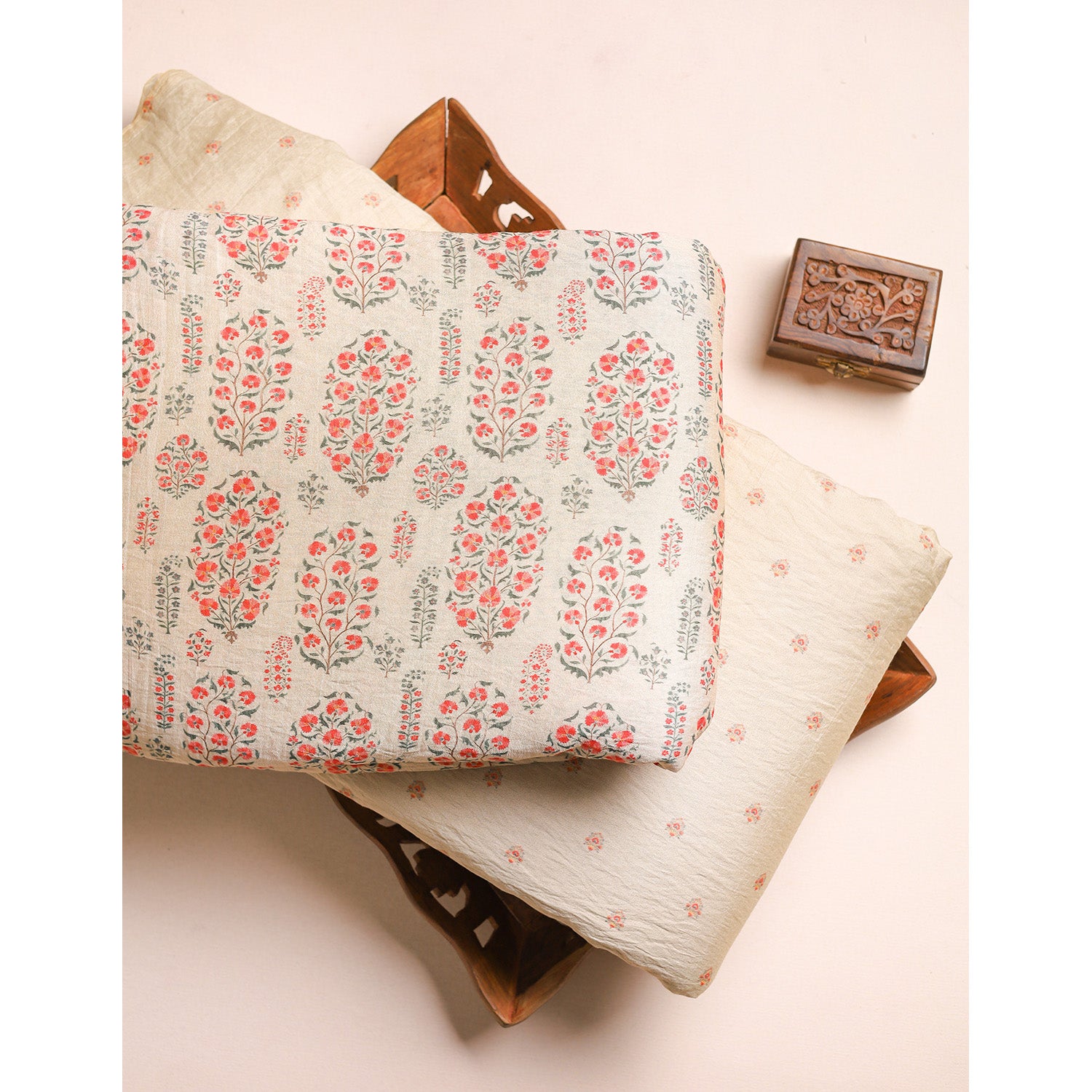 GULBAHAAR - PURE MOGRA CHANDERI SILK MIX & MATCH