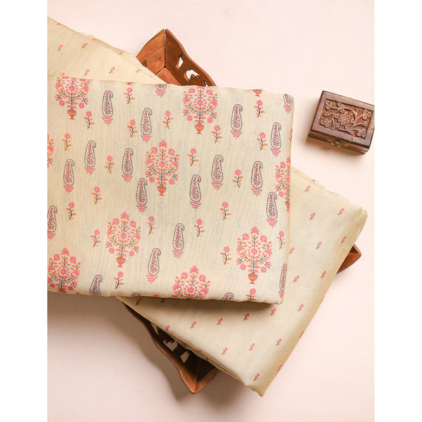 GULBAHAAR - PURE MOGRA CHANDERI SILK MIX & MATCH