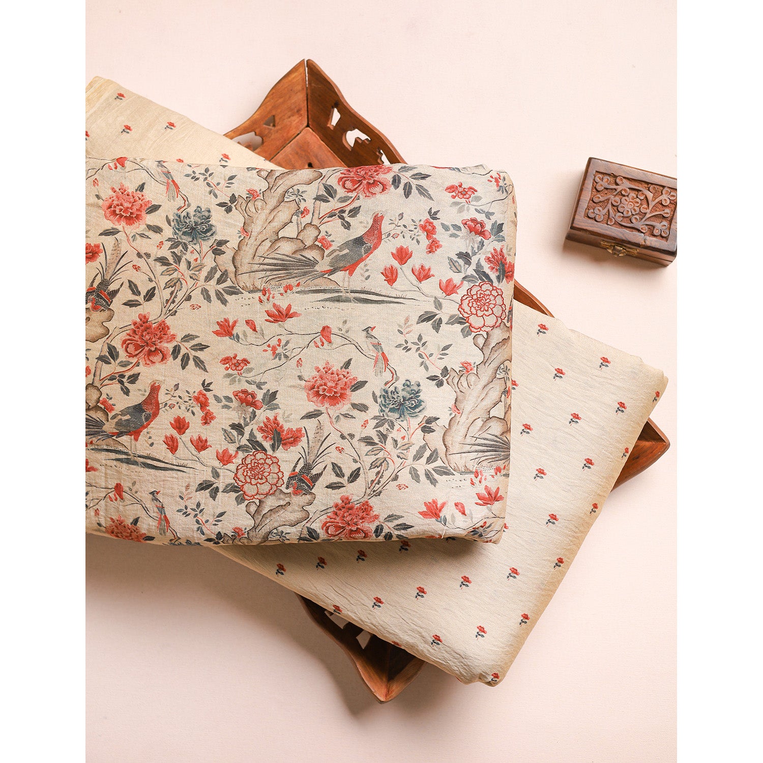 GULBAHAAR - PURE MOGRA CHANDERI SILK FABRICS