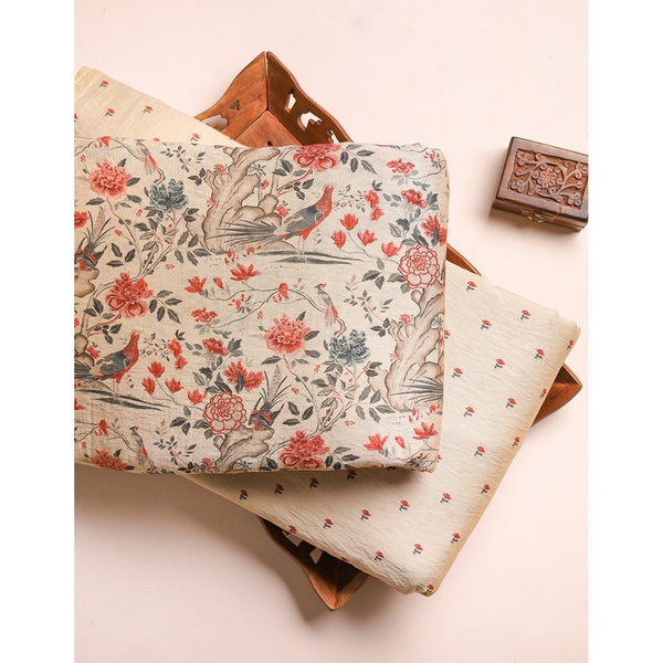 GULBAHAAR - PURE MOGRA CHANDERI SILK MIX & MATCH