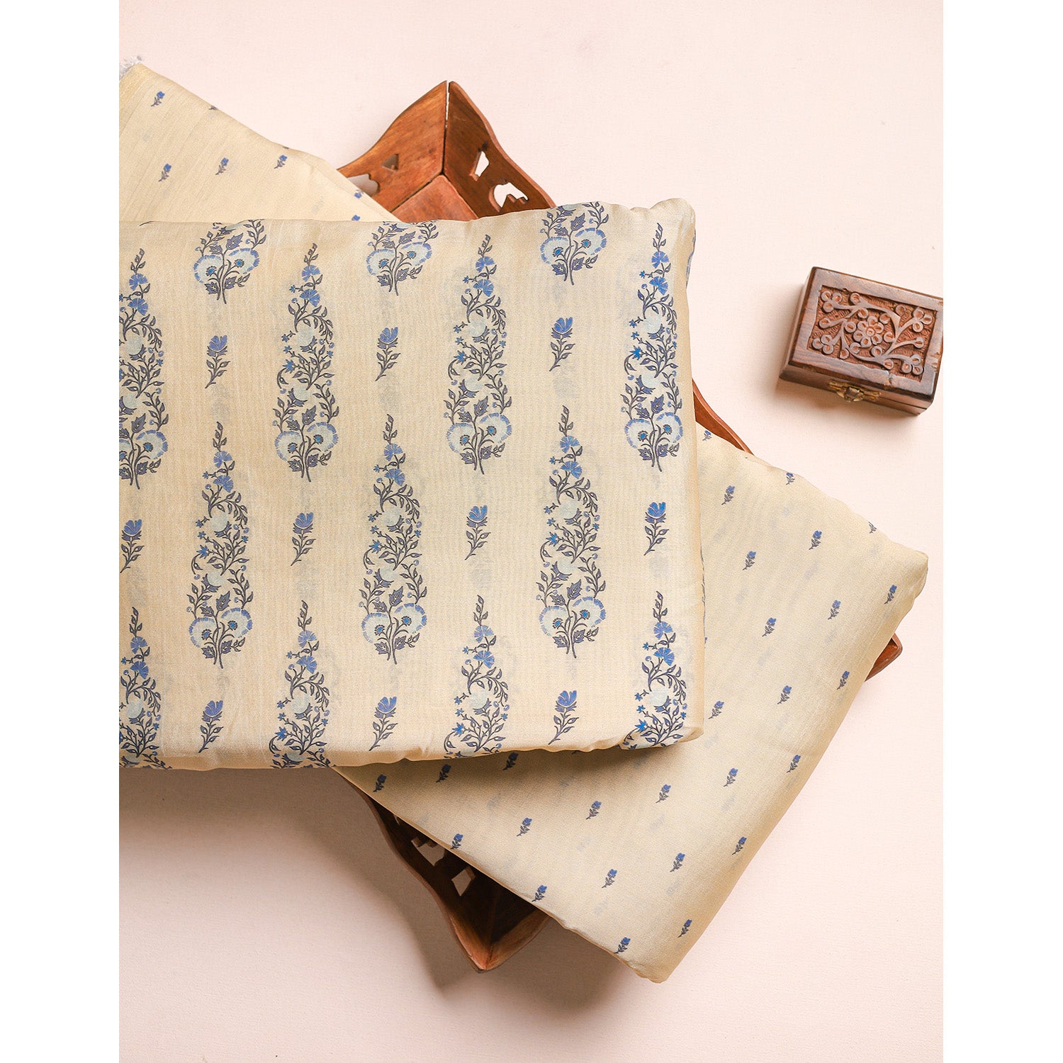 GULBAHAAR - PURE MOGRA CHANDERI SILK FABRICS