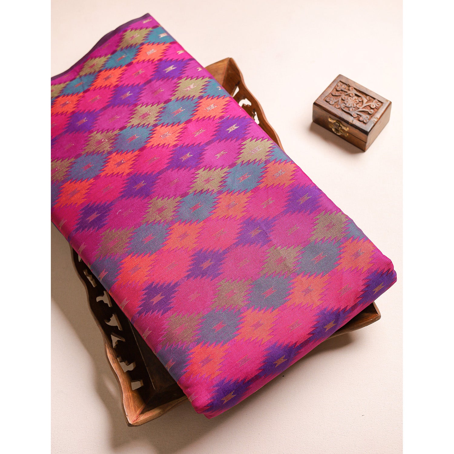 IKAT SEMI SILK FABRIC