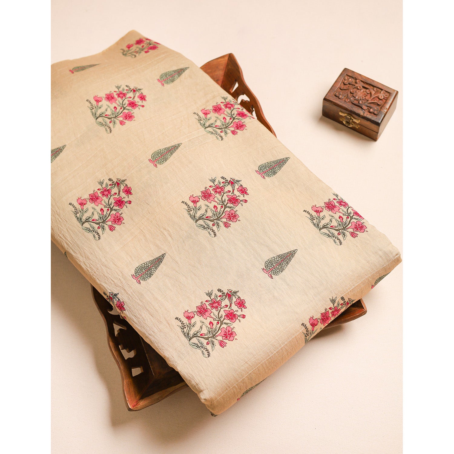 GULBAHAAR - PURE MOGRA CHANDERI SILK FABRIC