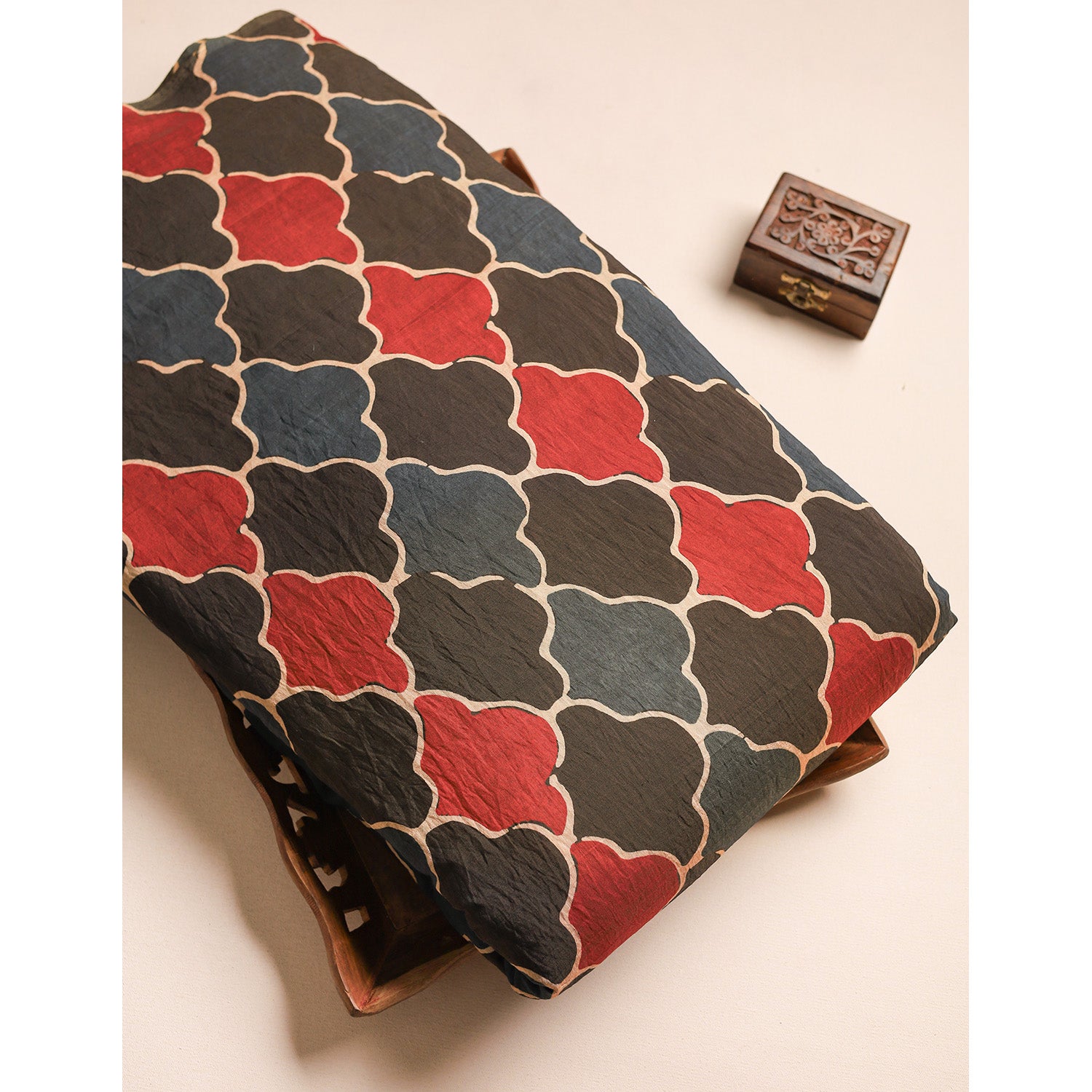 GULBAHAAR - PURE MOGRA CHANDERI SILK FABRIC