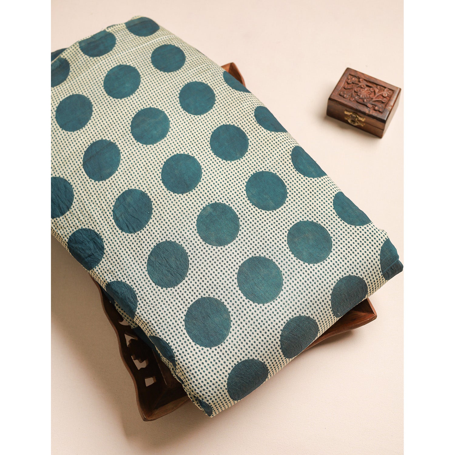 GULBAHAAR - PURE MOGRA CHANDERI SILK FABRIC