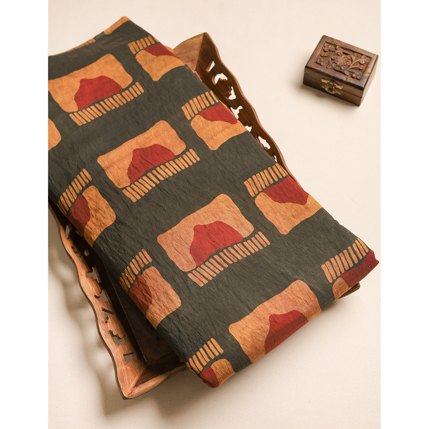 GULBAHAAR - PURE MOGRA CHANDERI SILK FABRIC