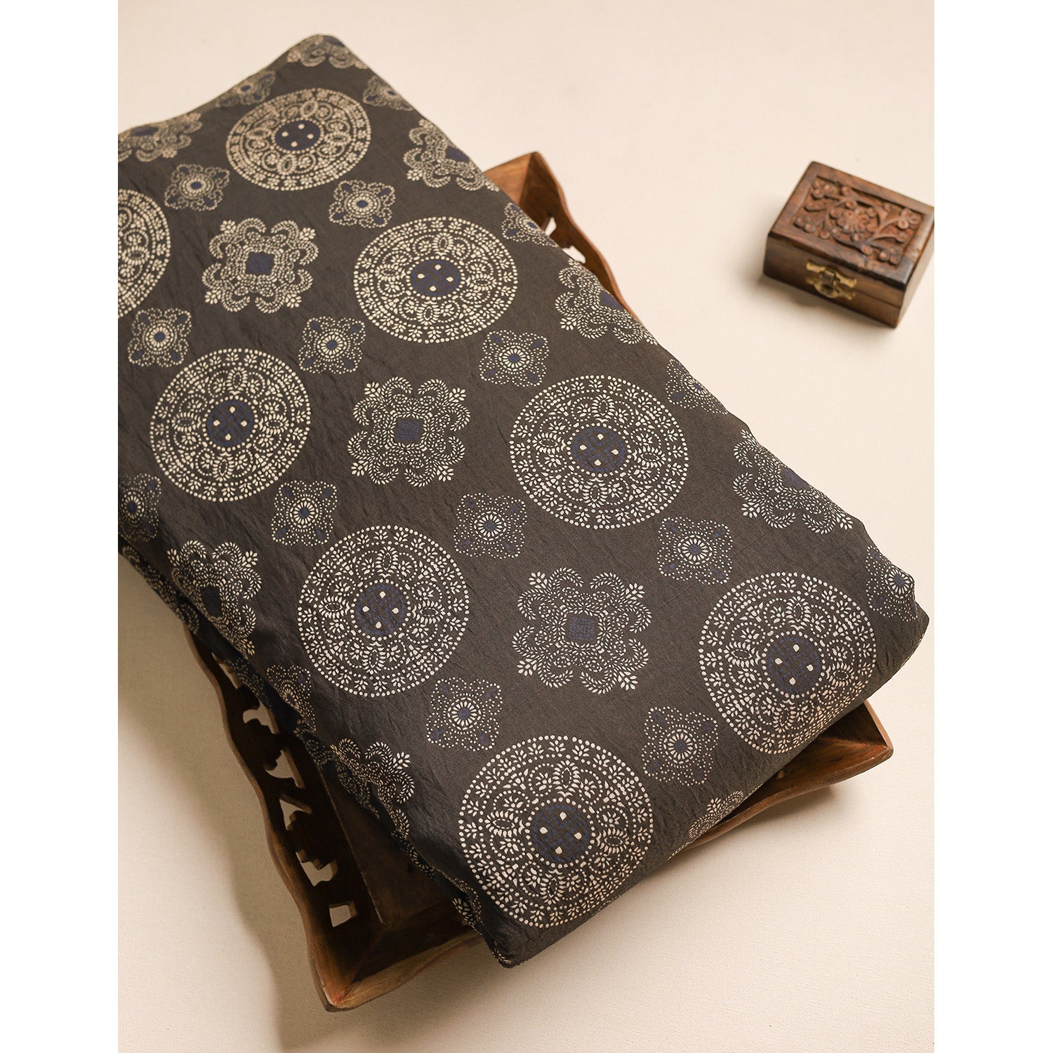 GULBAHAAR - PURE MOGRA CHANDERI SILK FABRIC