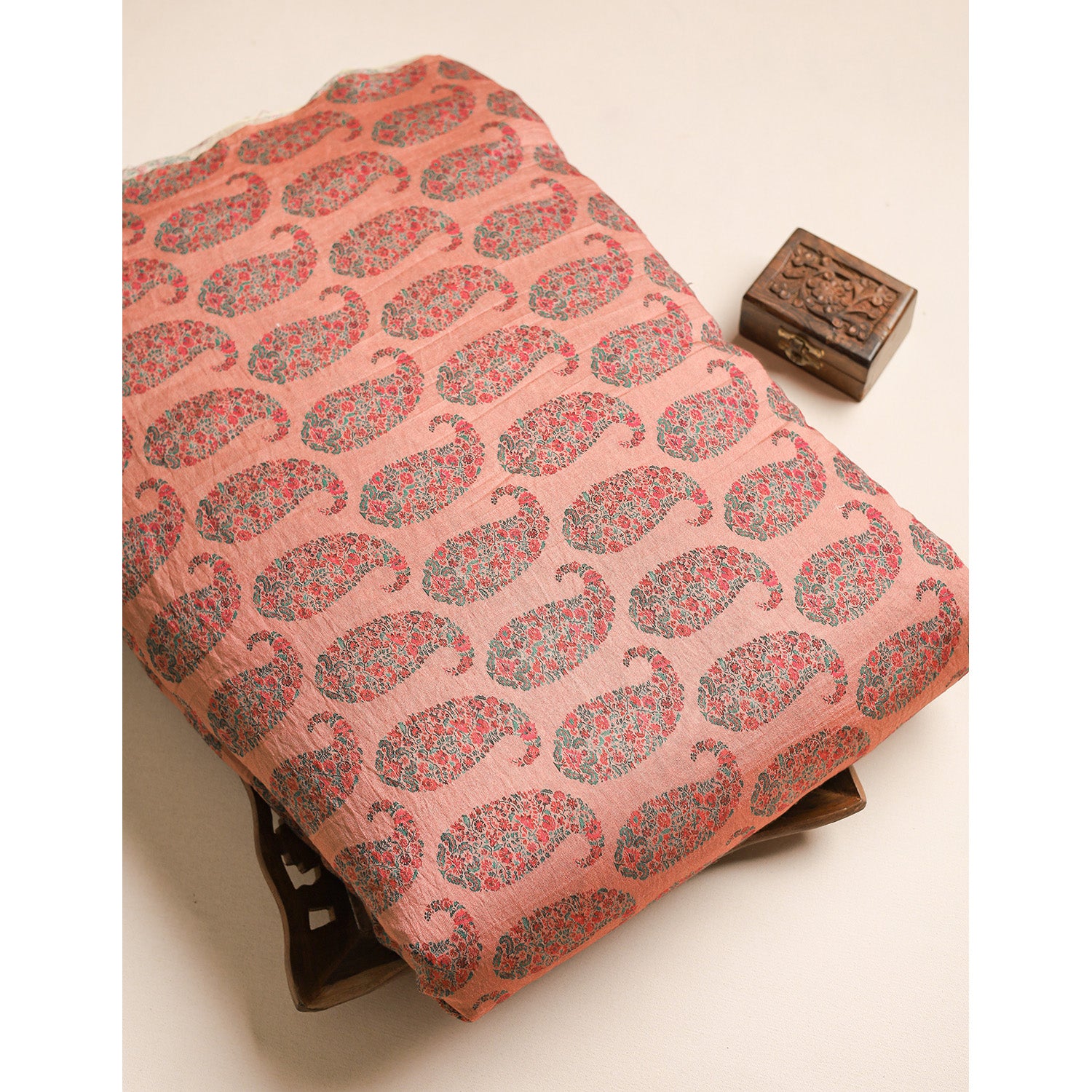 GULBAHAAR - PURE MOGRA CHANDERI SILK FABRIC