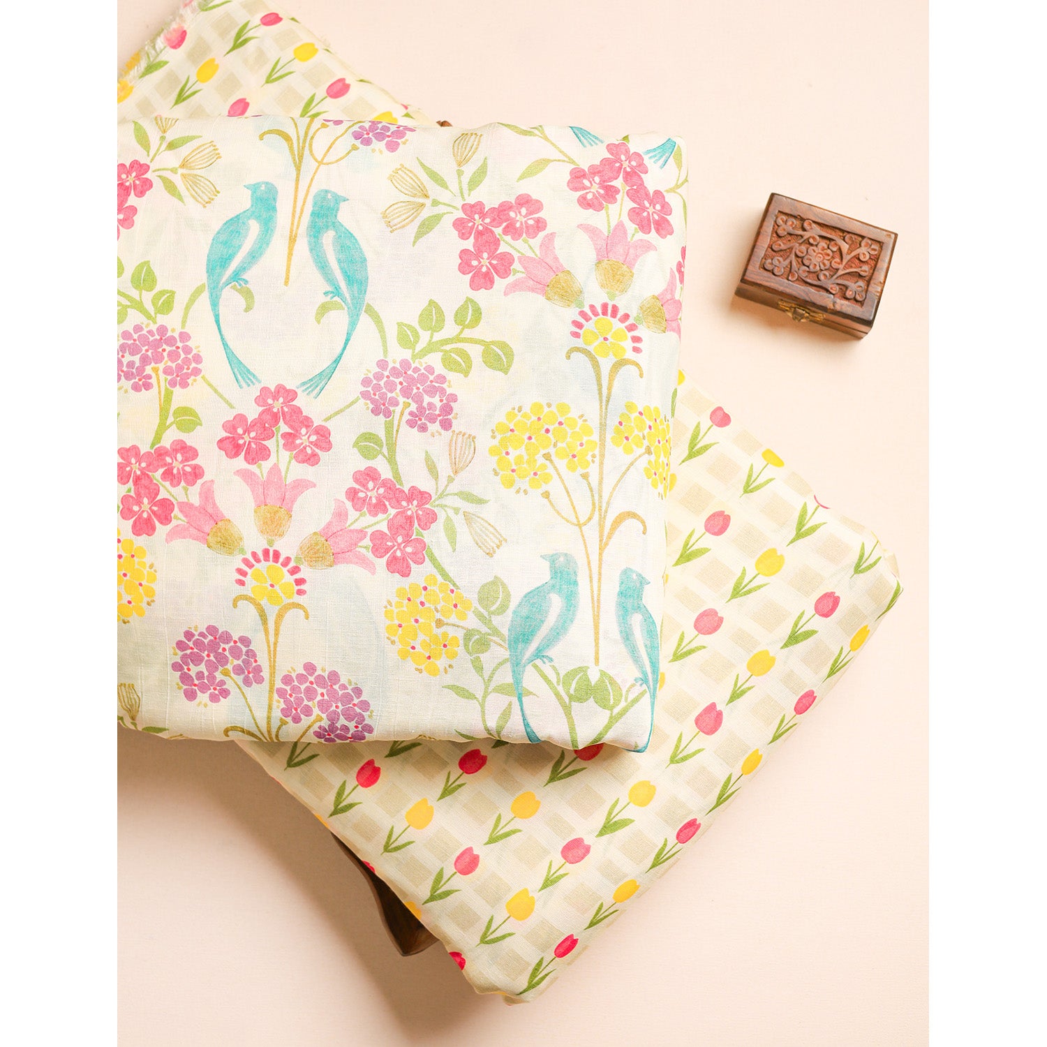 LINEN GEORGETTE PRINTED FABRICS