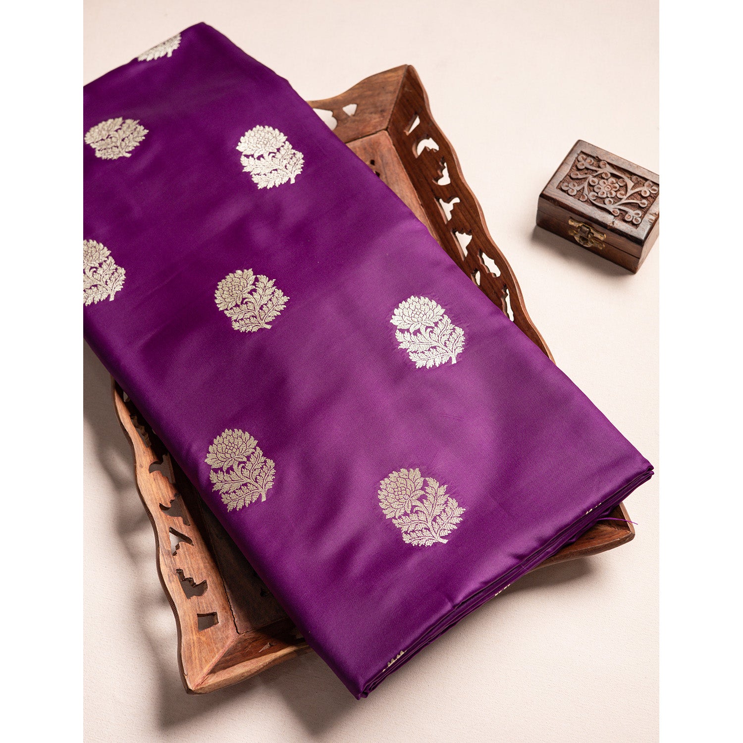 SATIN SILK BANARASI FABRIC