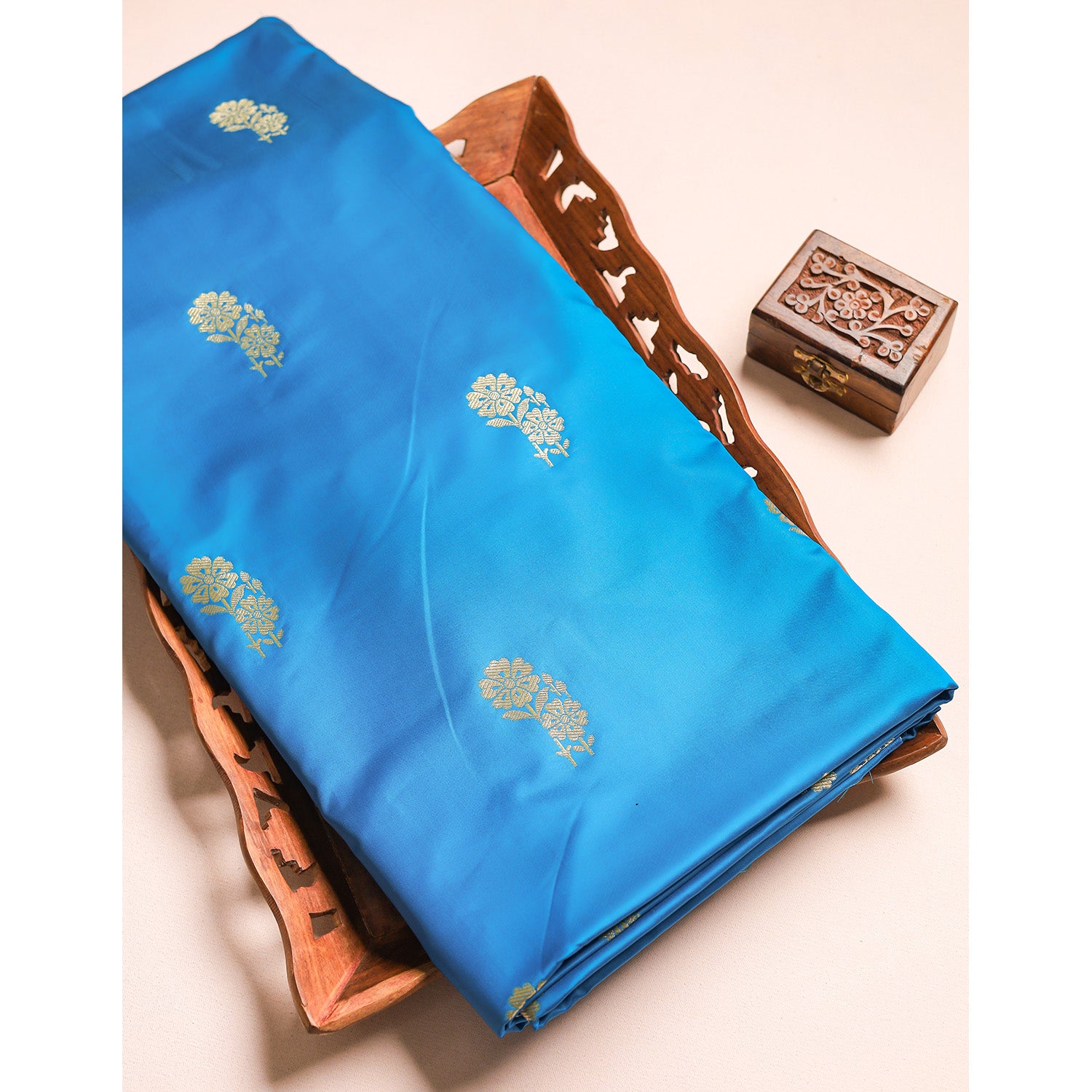 SATIN SILK BANARASI FABRIC