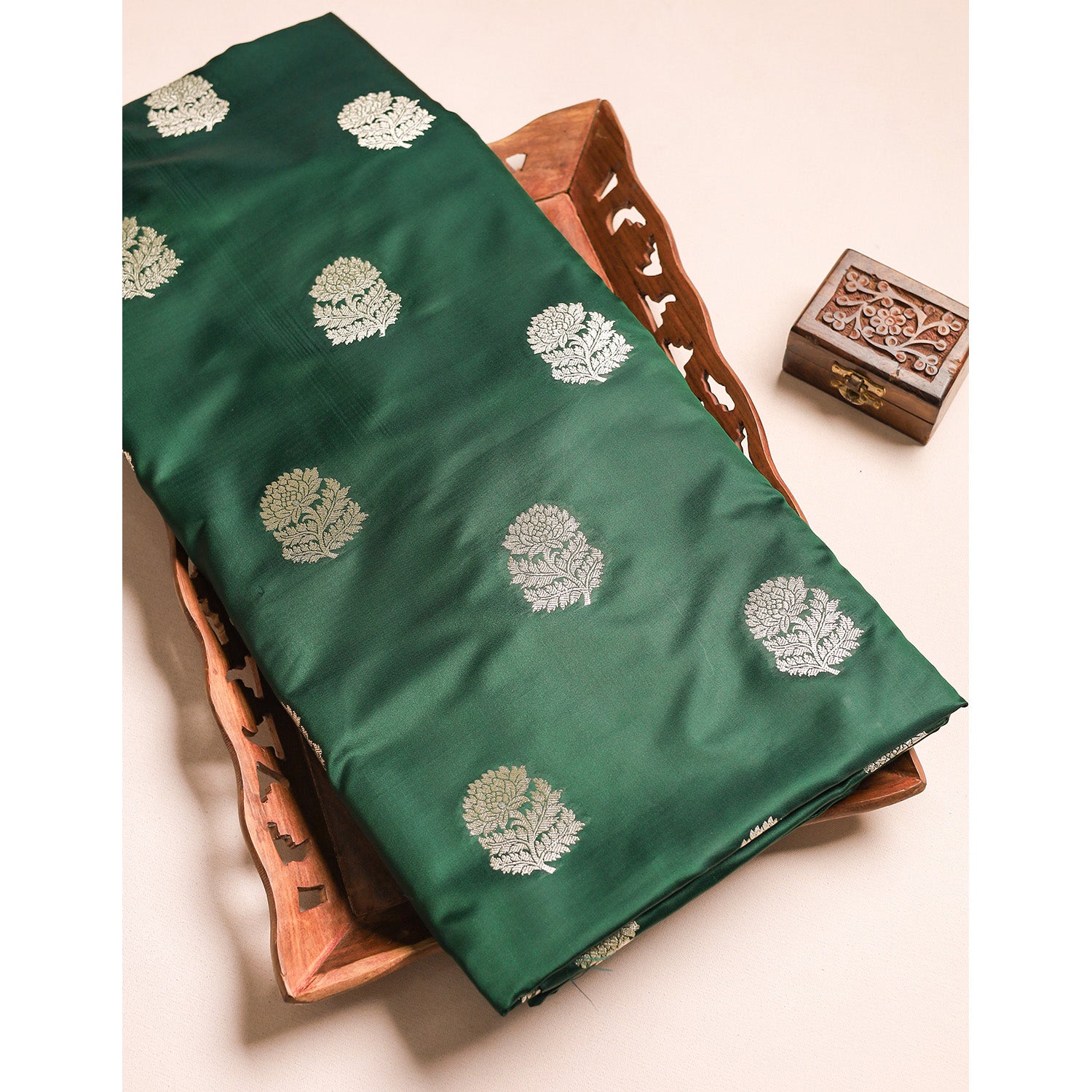 SATIN SILK BANARASI FABRIC