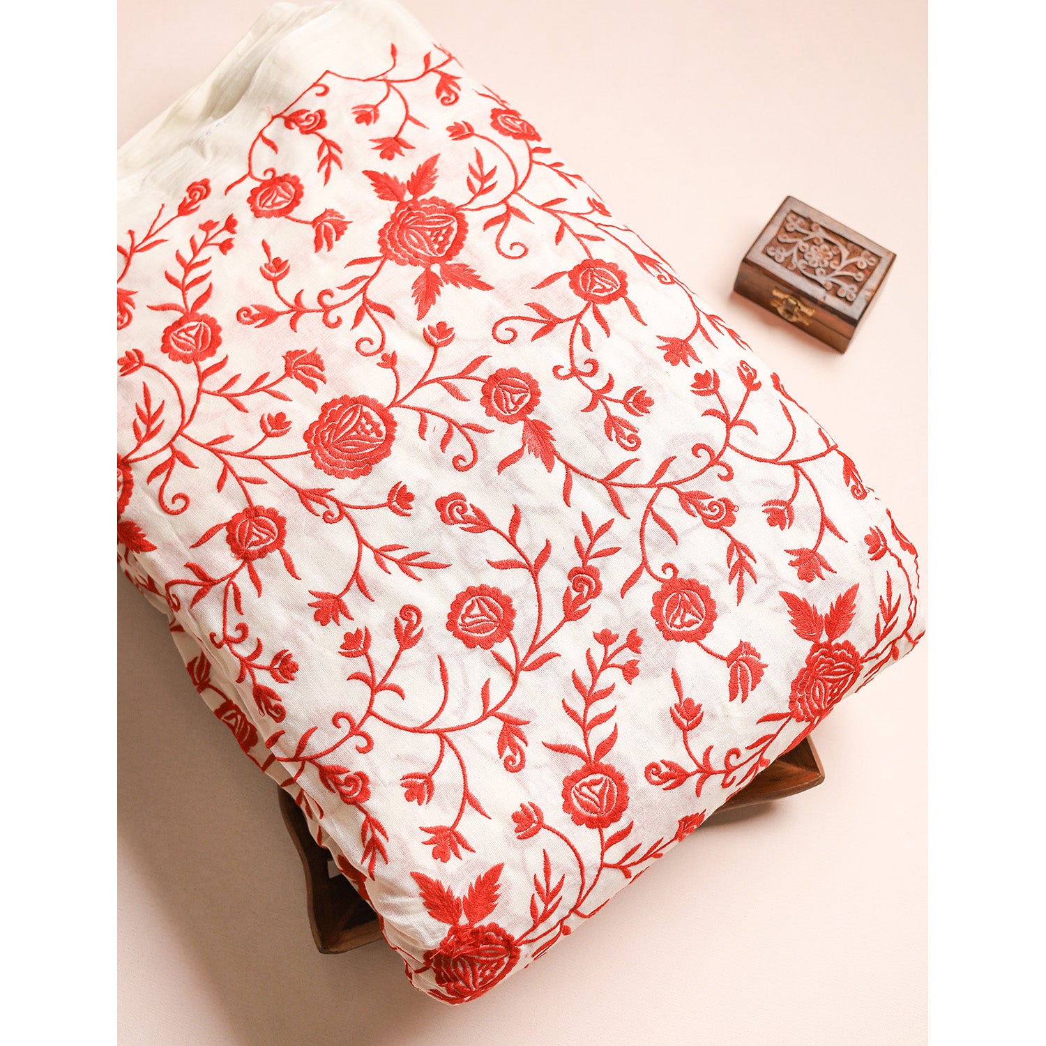 COTTON EMBROIDERED FABRIC